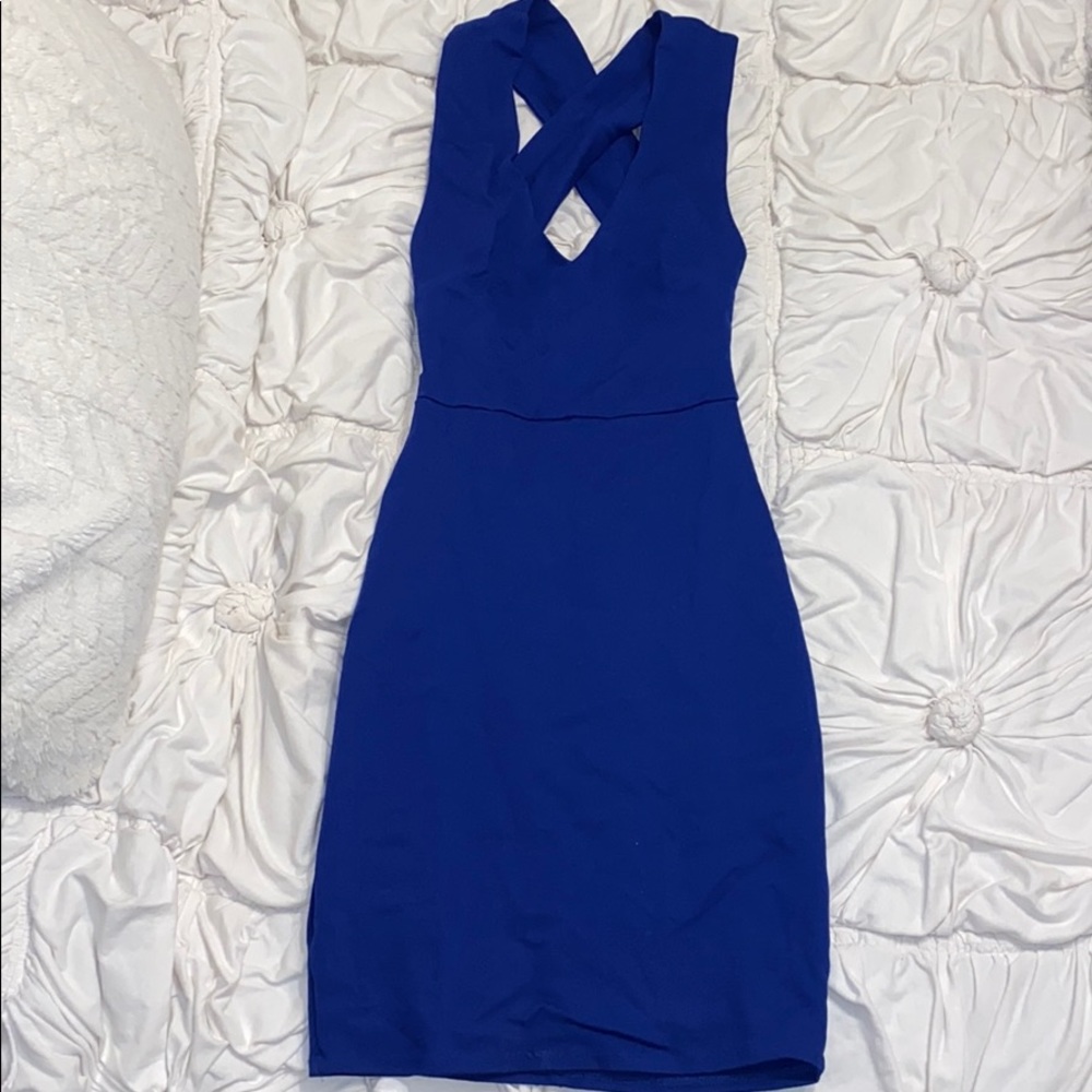 Lulus royal blue body con dress